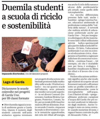 Articolo Giornale di Brescia